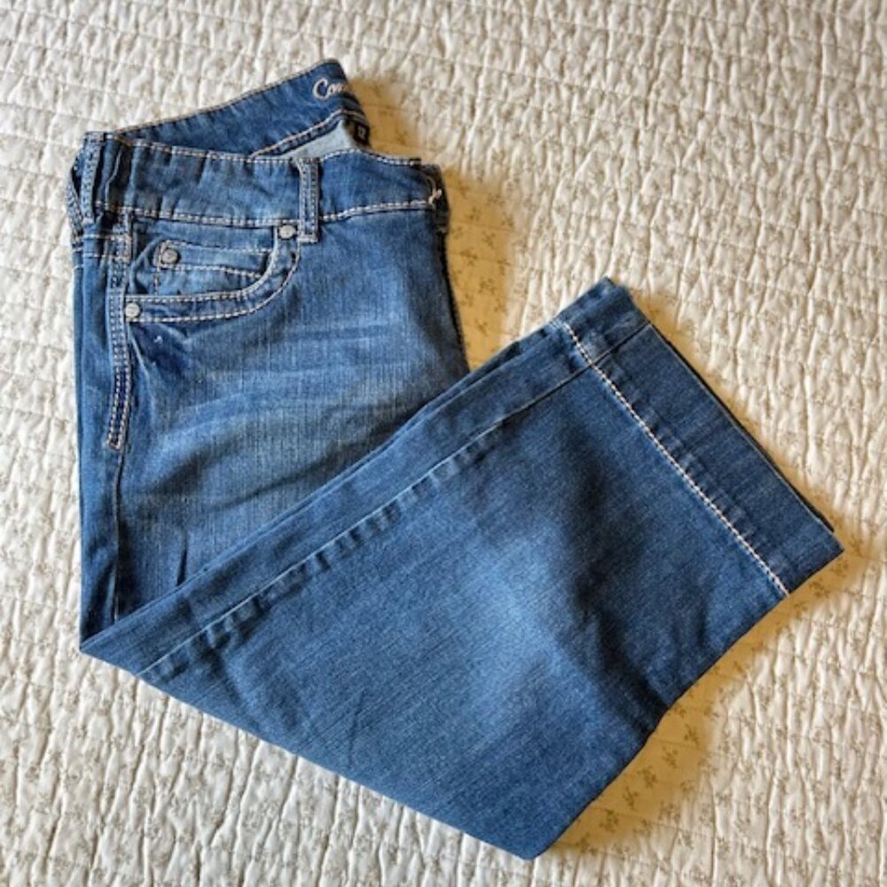 Vintage Common Genes Denim Capri Jeans Women Size 12. Pre Owned